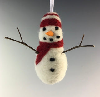 Snowman - Georgie (hanging ornament)
